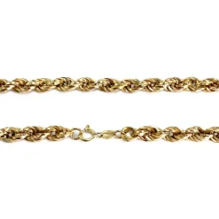Collier d'occasion or 750 jaune maille torsadée