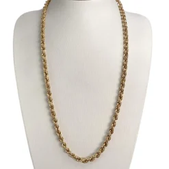 Collier d'occasion or 750 jaune maille torsadée