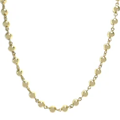 Collier d'occasion or jaune 750, maille fantaisie, 59.5 cm