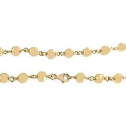 Collier d'occasion or jaune 750, maille fantaisie, 59.5 cm