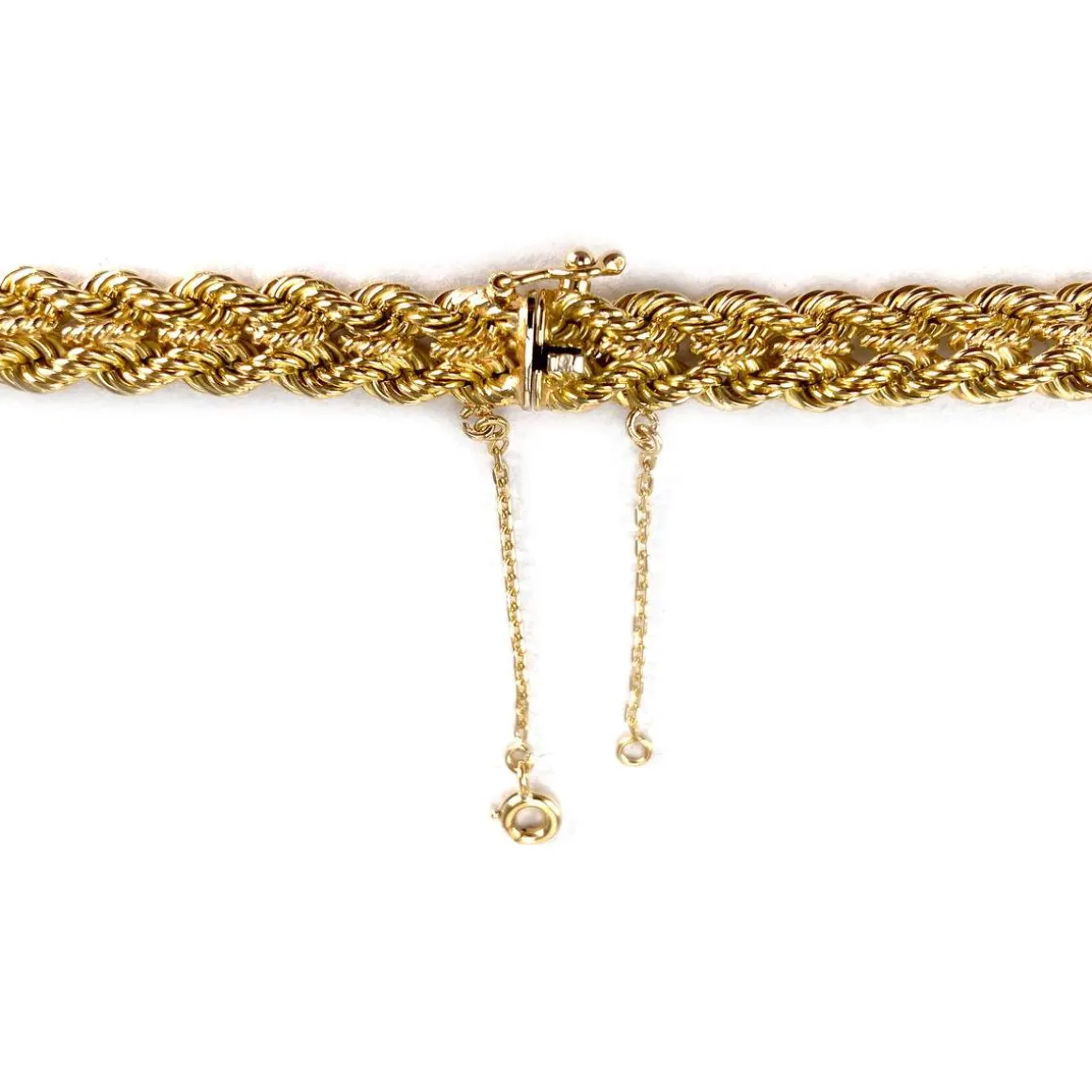 Collier d'occasion or 750 jaune maille fantaisie