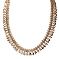 Collier d'occasion or 750 jaune maille fantaisie