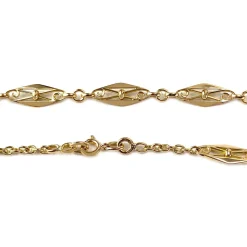 Collier d'occasion or 750 jaune maille fantaisie