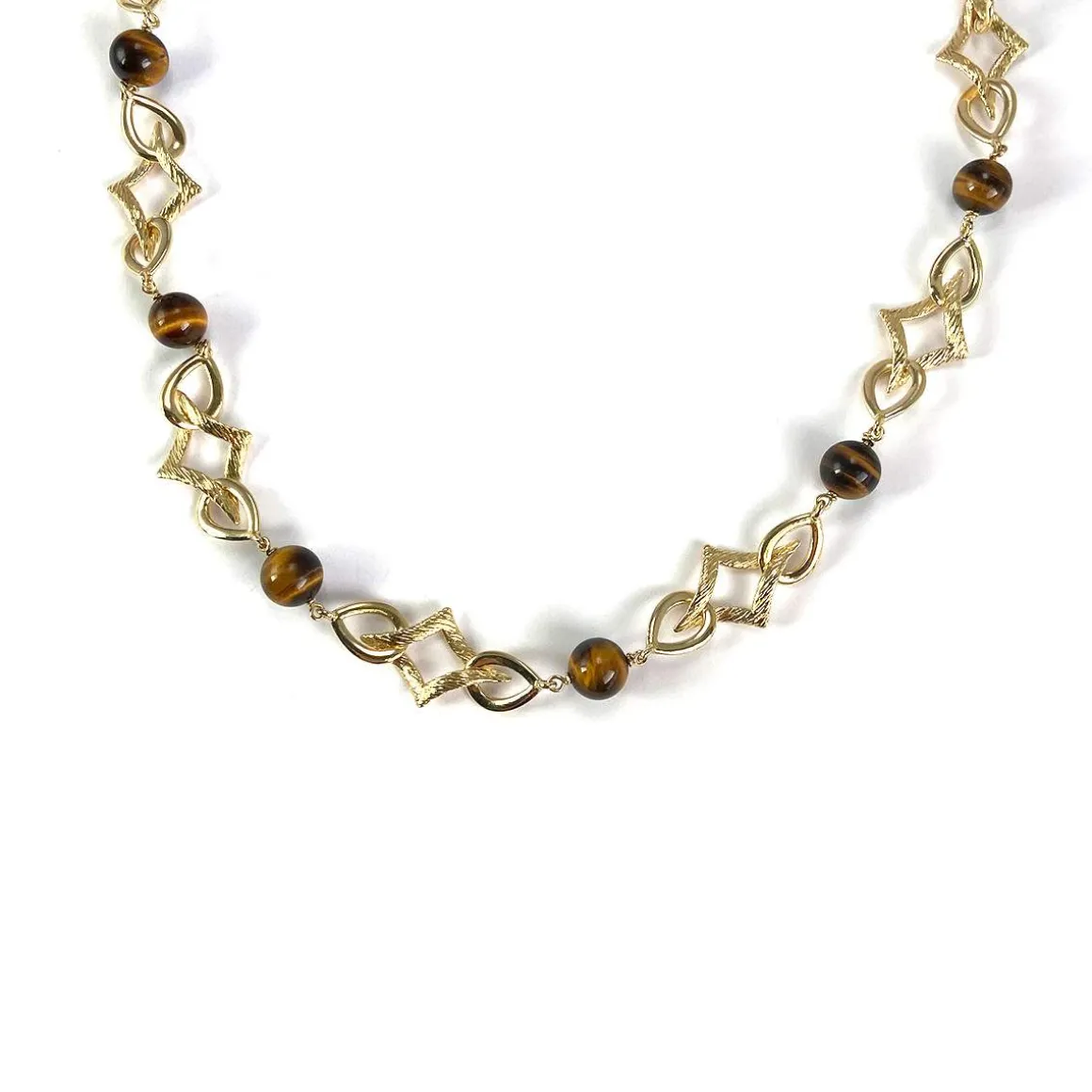 Collier d'occasion or 750 jaune maille fantaisie 70 cm