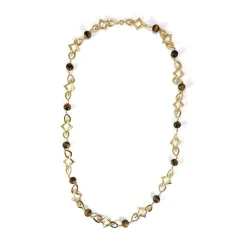 Collier d'occasion or 750 jaune maille fantaisie 70 cm