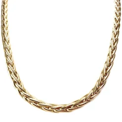 Collier d'occasion or 750 jaune maille palmier