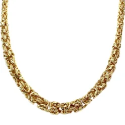 Collier d'occasion or 750 jaune maille fantaisie