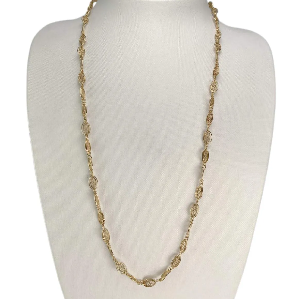 Collier d'occasion or 750 jaune maille fantaisie