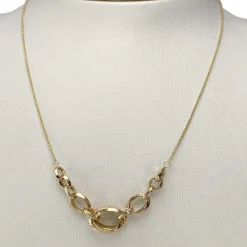Collier d'occasion or 750 jaune maille jaseron 43 cm