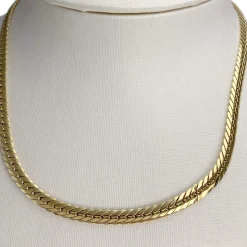 Collier d'occasion or 750 jaune, maille anglaise,40cm