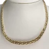 Collier d'occasion or 750 jaune maille palmier 46 cm