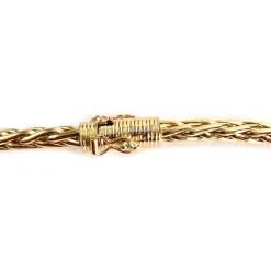 Collier d'occasion or 750 jaune maille palmier 50cm