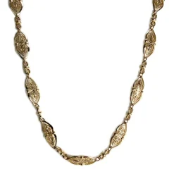 Collier d'occasion or 750 jaune maille fantaisie 60cm