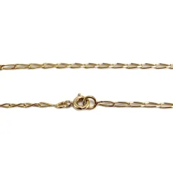 Collier d'occasion or 750 jaune maille cheval saphir