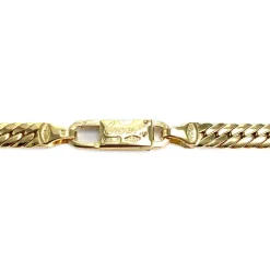 Collier d'occasion or 750 jaune maille anglaise diamants, saphirs