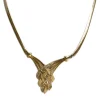 Collier d'occasion or 750 jaune maille anglaise diamants