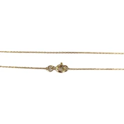 Collier d'occasion or 750 jaune maille forcat diamant