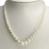 Collier d'occasion or 750 jaune perle de culture du japon