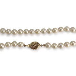 Collier d'occasion or 750 jaune perles de culture