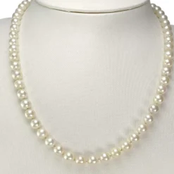Collier d'occasion or 750 jaune perle de culture