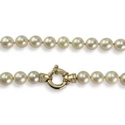 Collier d'occasion or 750 jaune perle de culture