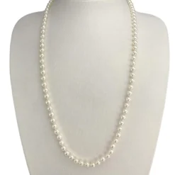 Collier d'occasion or 750 jaune perles de culture du Japon 58 cm