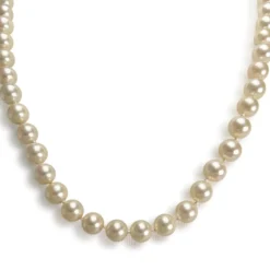 Collier d'occasion or 750 jaune perle de culture d'Akoya