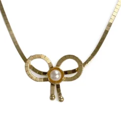 Collier d'occasion or 750 jaune perle de culture