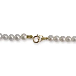 Collier d'occasion or 750 jaune perles de culture