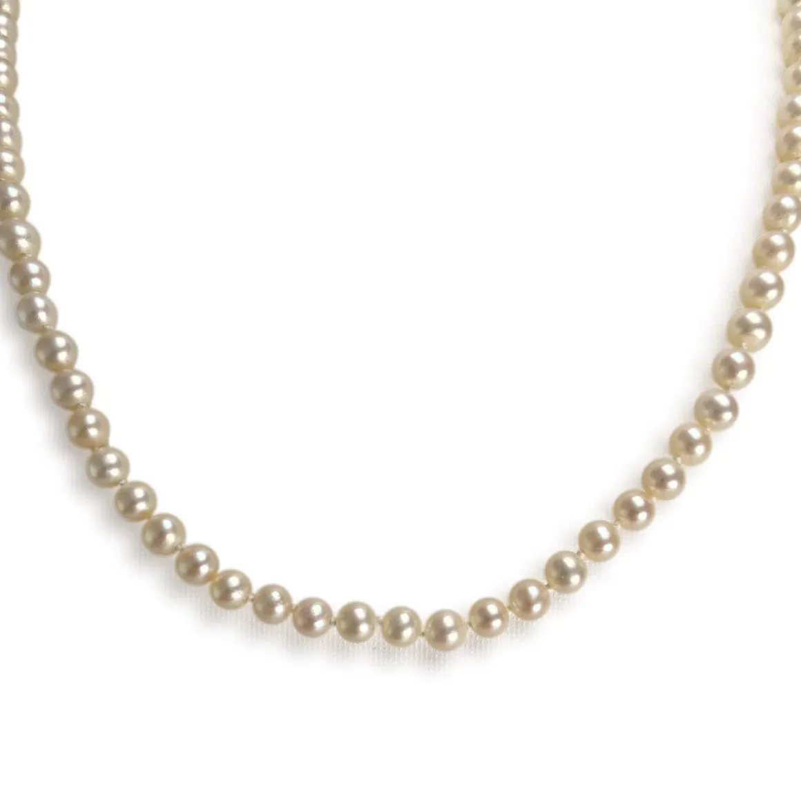 Collier d'occasion or 750 jaune perles de culture
