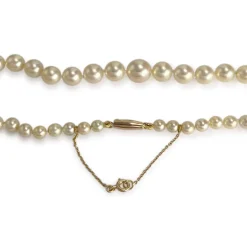 Collier d'occasion or 750 jaune perle de culture du japon
