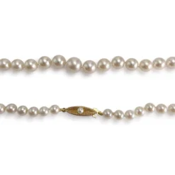 Collier d'occasion or 750 jaune perles de culture