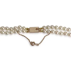 Collier d'occasion or 750 jaune perle de culture