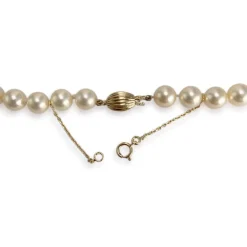 Collier d'occasion or 750 jaune perle de culture du japon