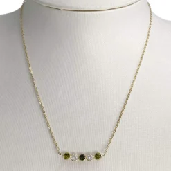 Collier d'occasion or 750 jaune zirconias