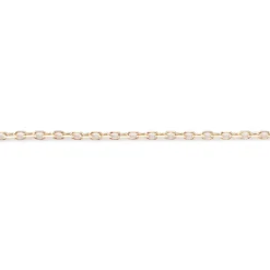 Collier d'occasion or 750 rose quartz fumé 42 cm