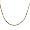 Collier d'occasion 3 ors 750, maille torsadée, 47 cm