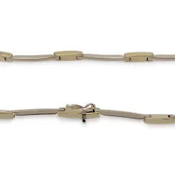 Collier d'occasion 2 ors 750 maille fantaisie