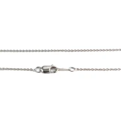 Collier d'occasion 2 ors 750 maille forçat diamants 44.5cm