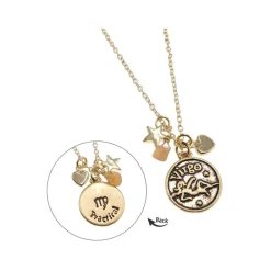 Collier laiton dore vierge