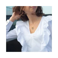 Collier laiton dore vierge