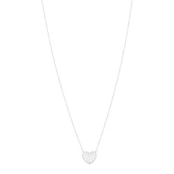 Collier MATY Or 750 blanc Diamants 0.25 ct 45 cm