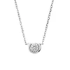 Collier or 750 blanc diamant