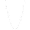 Collier or blanc 375 diamants 42 cm