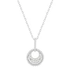 Collier or blanc 375 diamants 42 cm