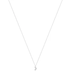 Collier or 750 blanc diamants 42cm
