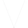 Collier or 375 blanc diamants, 45 cm