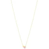 Collier or 375 jaune améthyste 50 cm