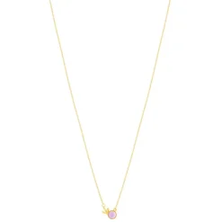 Collier or 375 jaune améthyste 50 cm