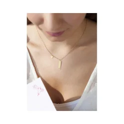 Collier or 375 jaune coeur 45 cm